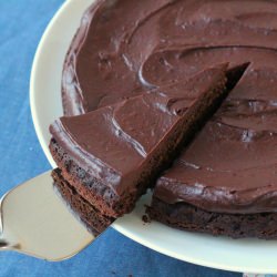 Chocolate Blueberry Jam Cake