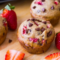 Chocolate Strawberry Muffins
