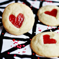 Heart Thumbprint Cookies