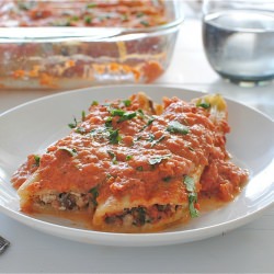 Chicken and Spinach Manicotti