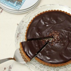 Chocolate and Salted Toffee Tart