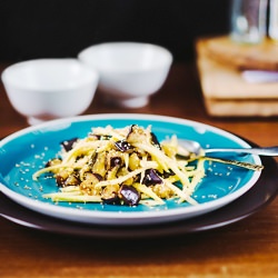 Eggplant and Green Mango Salad