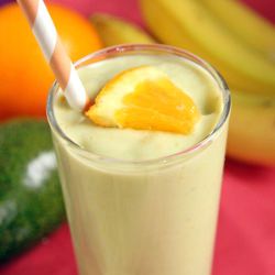 Banana, Orange, and Avocado Smoothie