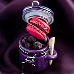 Macarons à la Cassis
