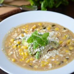 Roasted Poblano, Corn & Chicken
