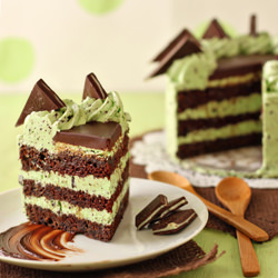 Mint Chocolate Chip Layer Cake