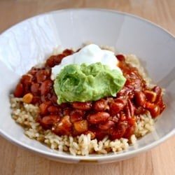 Easiest Ever Veggie Chili Meal