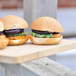 Roasted Beet and Yam Sliders