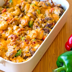 Twisted Tater Tot Casserole