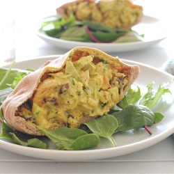Curried Shrimp Salad Pita Pockets