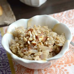 Pear & Honey Steel Cut Oats