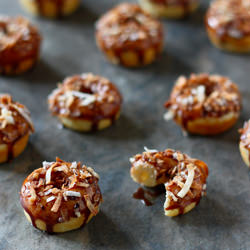 Coconut & Chocolate Mini Dougnuts