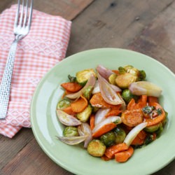 Honey mustard roasted vegetables