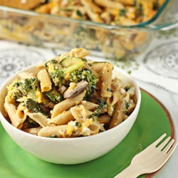 Veggie filled mac and cheese