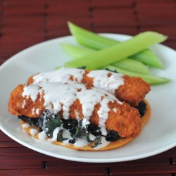 spicy buffalo flatbreads
