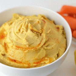 Garlicky Hummus w/ Tahini