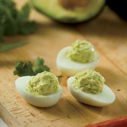 Avocado Lime Deviled Eggs