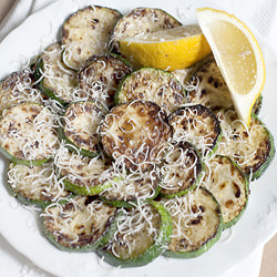 Fried Zucchini w/Lemon and Parm