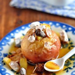 Baked Apples with Calvados sauce