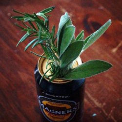 Chicken Roasted Over Cider Can