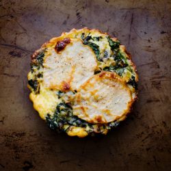 Pear, Pecorino & Chard Tartlets