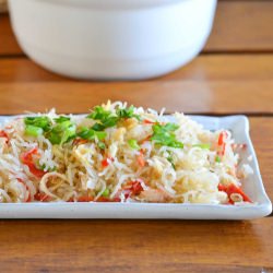 Vermicelli and Crab Meat Stir Fry