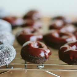 Chocolate Espresso Mini Doughnuts