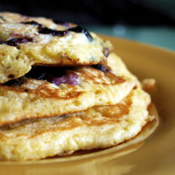 Blueberry Cornmeal Pancakes