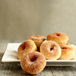 Baked Cinnamon Sugar Mini Doughnuts