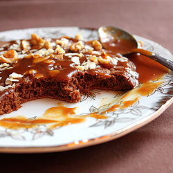 Chocolate Pancake with Caramel