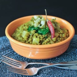 Dal with Roasted Turnips