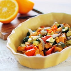 Salad w/ Orange Vanilla Vinaigrette