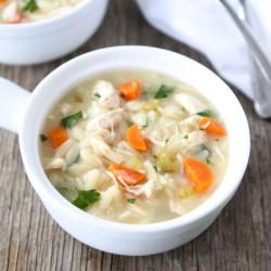 Lemon Chicken Orzo Soup