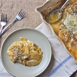 Skinny Potato and Fennel Gratin