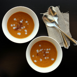 Roasted Cinnamon Sweet Potato Soup