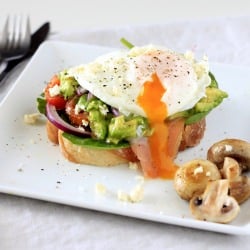 Egg & Salmon Open Sandwich