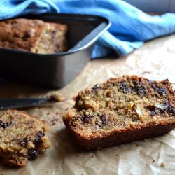 Chocolate Chip Walnut Banana Bread