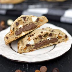 Nutella-Filled Everything Cookies