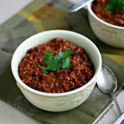 Vegan Red Bean Chili w/ Millet