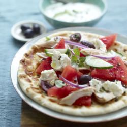 Greek Yogurt Chicken Flatbread