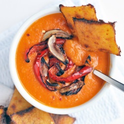 Roasted Red Pepper and Onion Soup