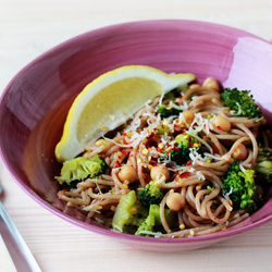 Broccoli Whole Wheat Spaghetti