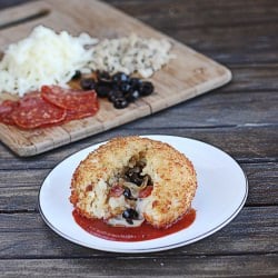 “The Works” Pizza Arancini