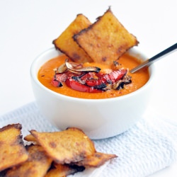 Citrus Spiced Polenta Crackers