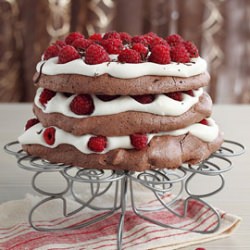 Chocolate Raspberry Pavlova