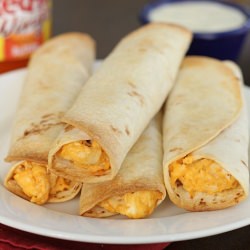 Baked Buffalo Chicken Taquitos
