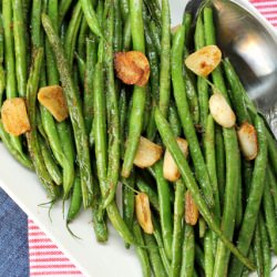 Garlic Wasabi and Sage Green Beans