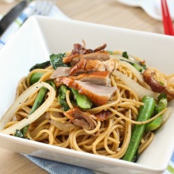 Spaghetti with Duck Pepper Sauce