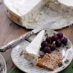 Savory Blue Cheese Cake slice