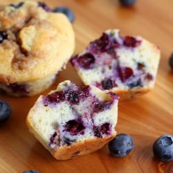 Brown Butter Blueberry Muffins